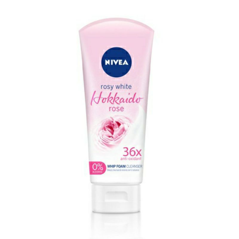 Sabun Wajah / sabun Muka / facial foam / facial wash NIVEA Hokkaido Rose Whip Facial Foam 100ml