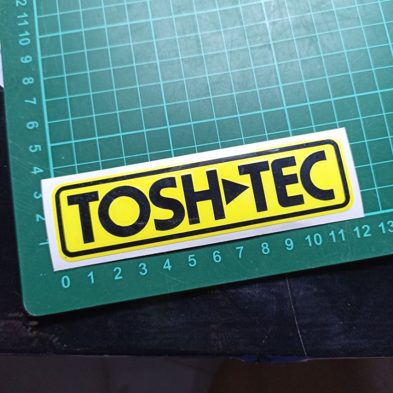 

stiker Toshtec tosh tec cutting sticker knalpot Muffler 2 tak