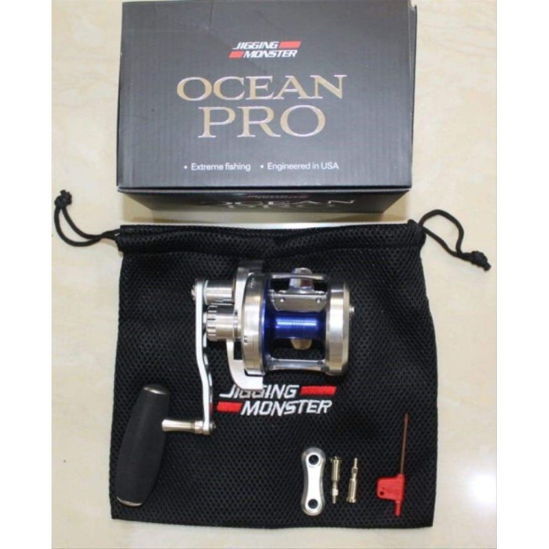 Reel OH JIGGING MONSTER OCEAN PRO silver blue