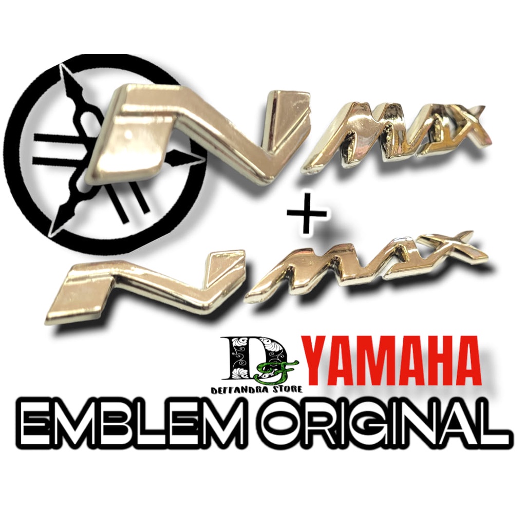 EMBLEM LOGO NMAX YAMAHA 3D - LOGO NMAX ORIGINAL SEPASANG