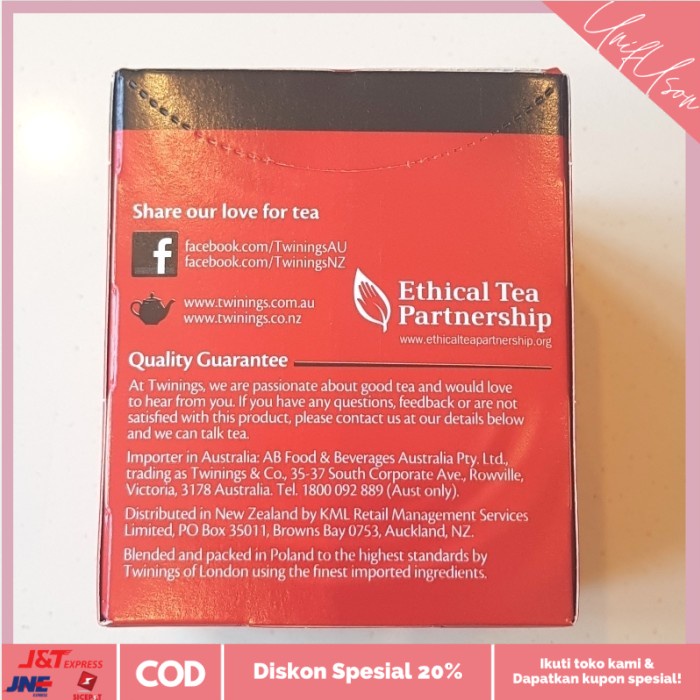 

⭐COD⭐ Twinings English Breakfast Extra Strong 10 Tea Bags