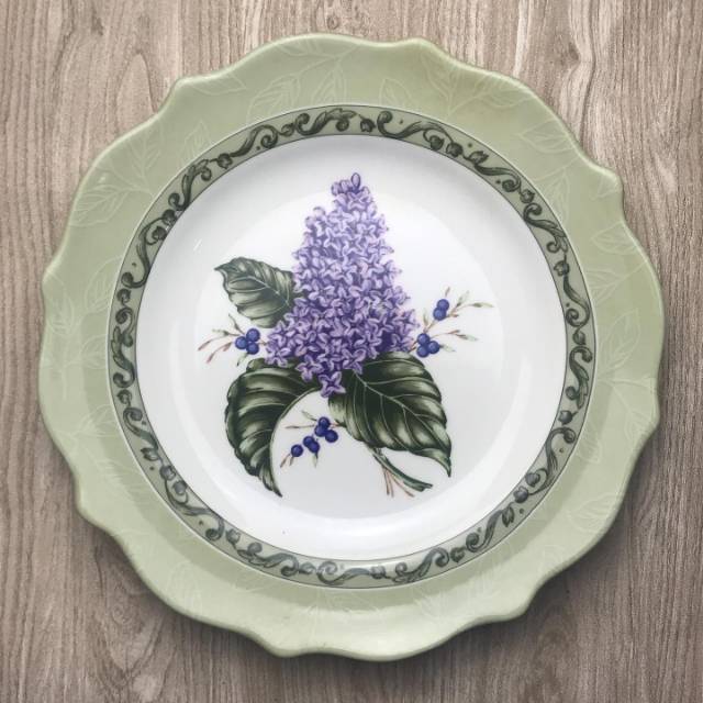 Piring Keramik Hias Cantik Salad 22 cm Sisa Ekspor Wall Decor Plate (Sango, 222 Fifth, Coventry dll)