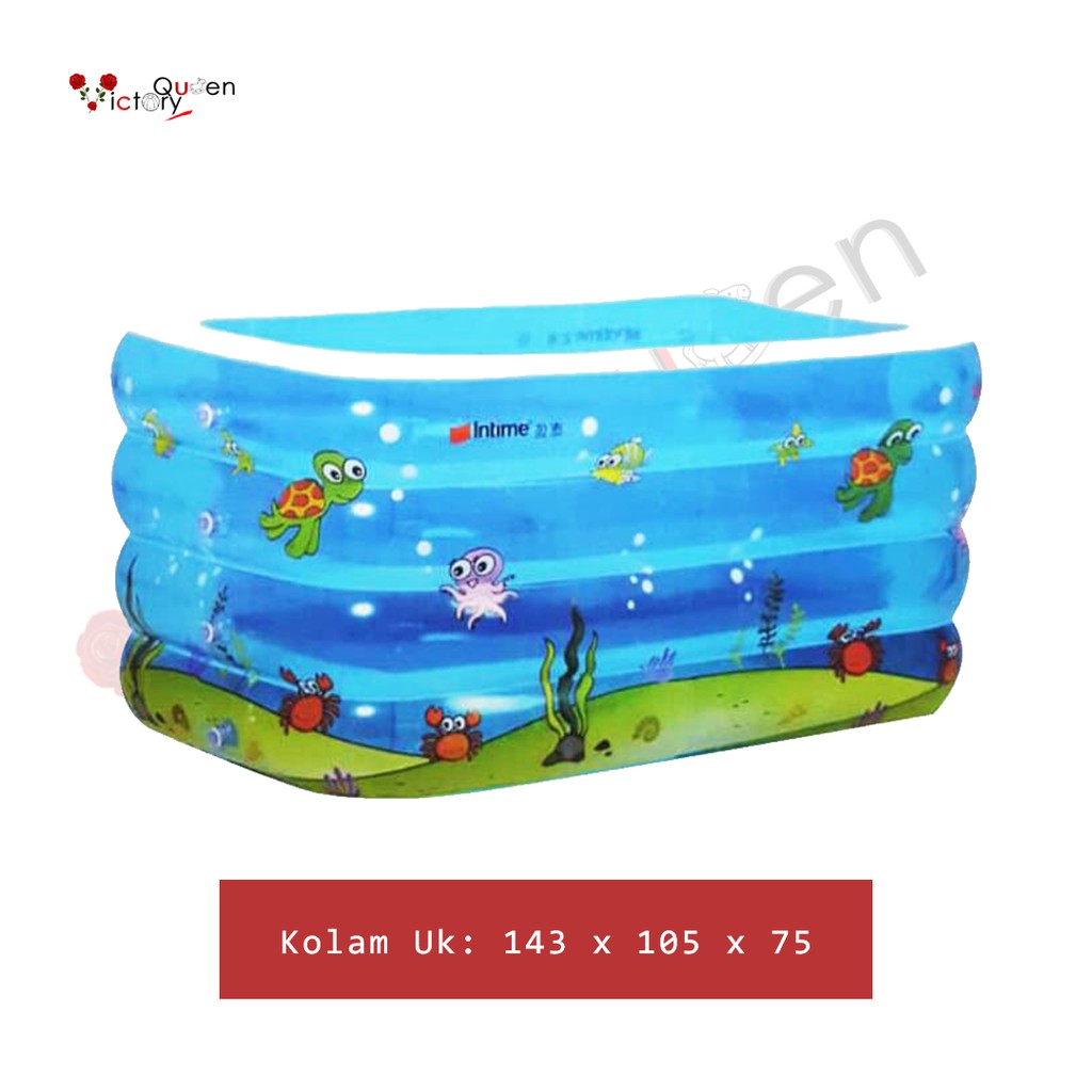 Kolam Karet Renang Anak Ukuran Besar - Stylish Tahan Lama Awet Bagus | InTime Swimming Pool Murah