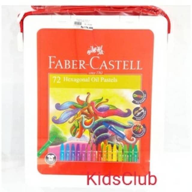 Oil pastel Faber Castel. Crayon isi 12, 24, 48, 60 dan 72 warna.