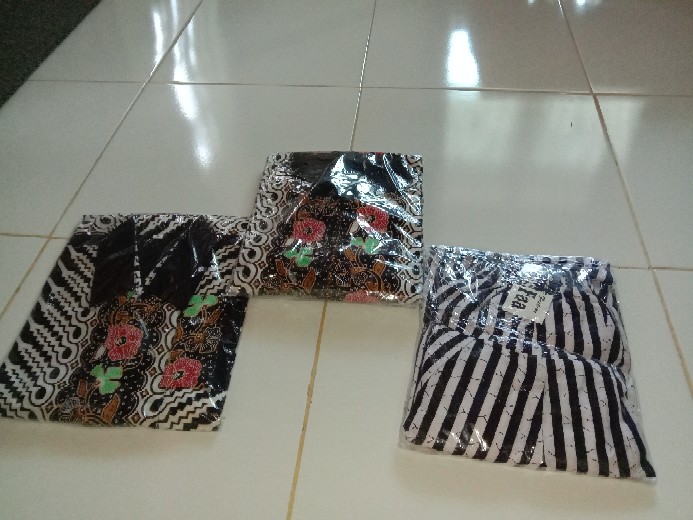 Couple Gamis Cardi Modang Kembang Batik Layer Pasangan Sarimbitan Pesta Kondangan Cantik Sepasang