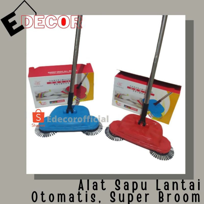 sapu otomatis, alat sapu super broom, sapu