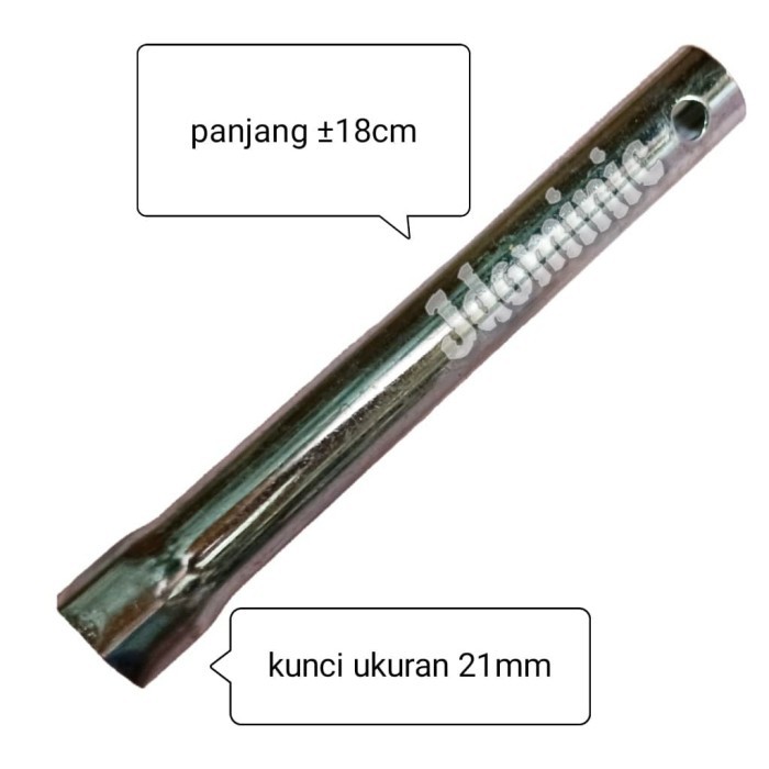 kunci busi GX160 panjang genset mesin penggerak Robin 21mm ET950 GX200