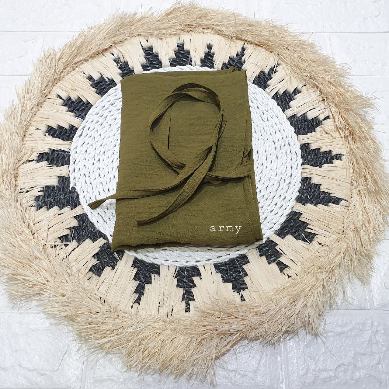 Bergo Crincle/ Gummy Bergo Instan Crincle-Army