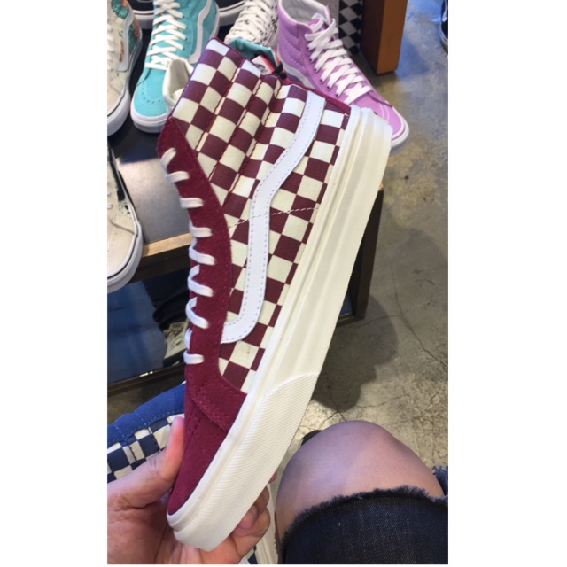 PRELOVED Vans sk8 - HI SLIM maroon