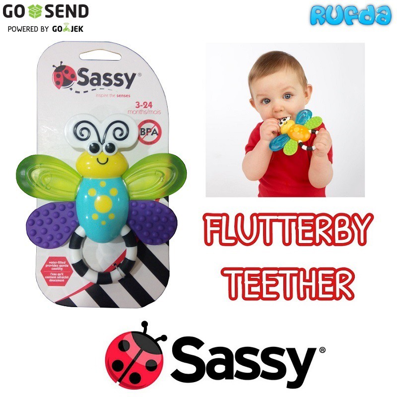 sassy flutterby teether
