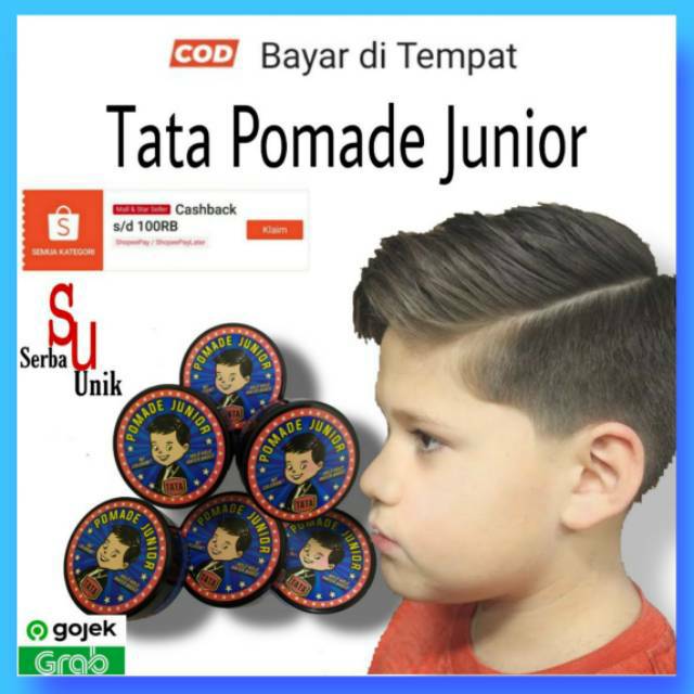 TATA POMADE JUNIOR NO COLORANT MILD HOLD WATER BASED 75gr