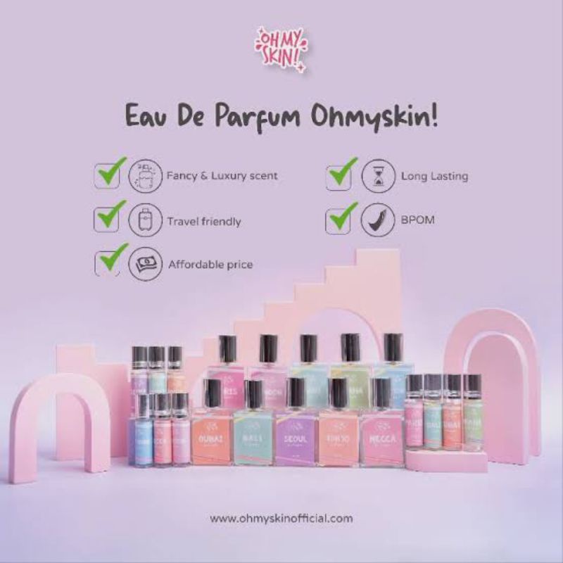 OH my skin parfum body mist eau de parfum roll on tahan lama BPOM termurah