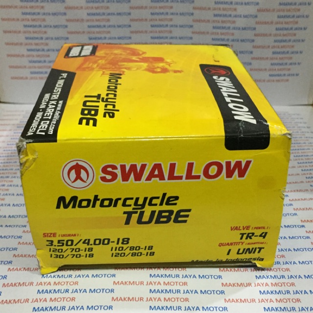 Ban Dalam Motor Swallow 350/400-18 110/80-18 120/80-18 130/70-18