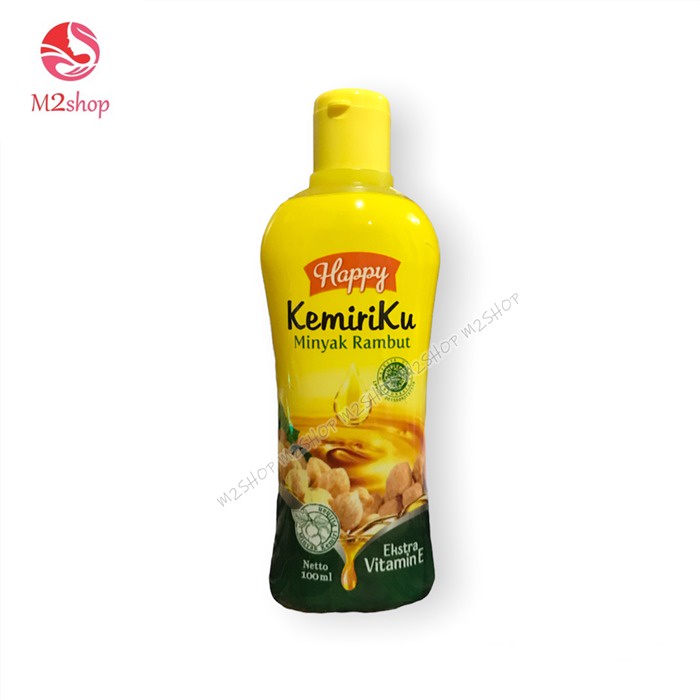 [HMK] HAPPY KEMIRIKU MINYAK RAMBUT - 100ML - MINYAK KEMIRI BPOM