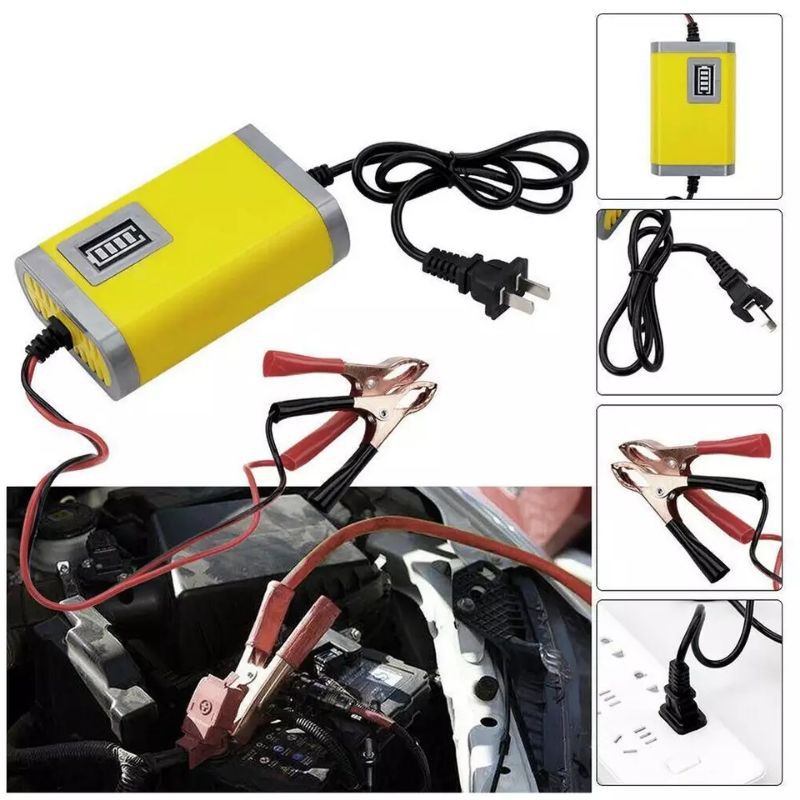 Charger Aki Motor Mobil Casan Carger Cas 2A 12V