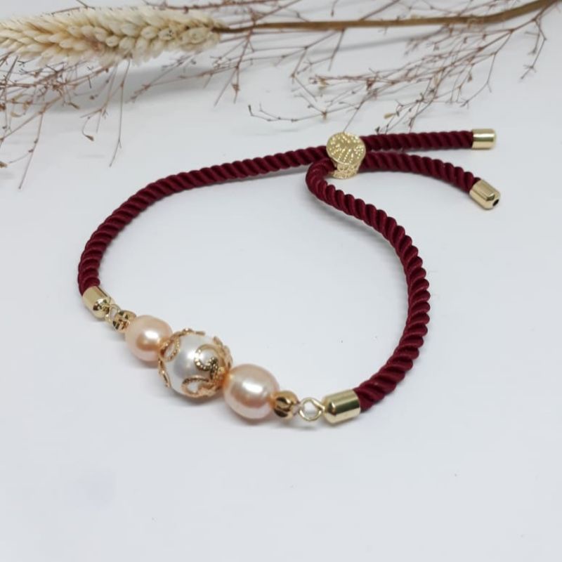 Gelang mutiara lombok | Gelang tali mutiara air tawar lombok