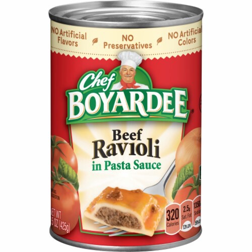 

Chef Boyardee Beef Ravioli in Pasta Sauce Instant Can Italian Food Makanan Instan Kaleng Camping Yum