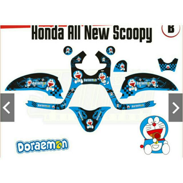Decal sticker scoopy doraemon Full Body
