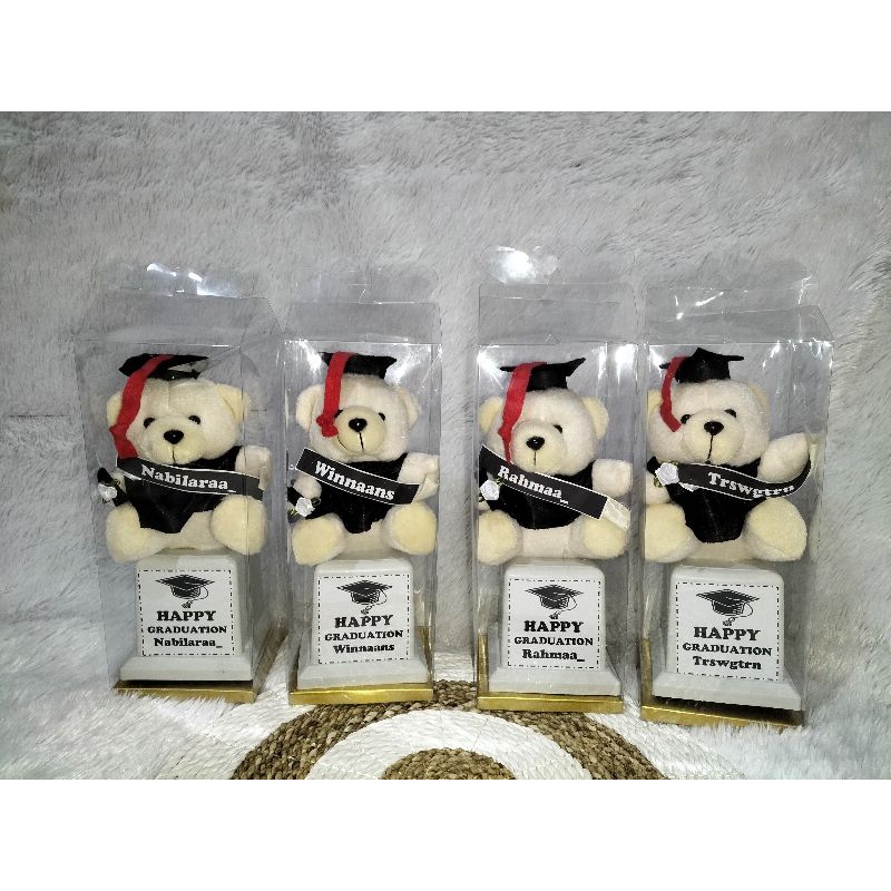 Mika boneka piala ukuran 10x10x25 / 10x10x16