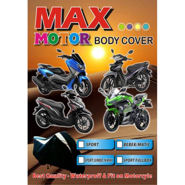 SARUNG MOTOR /  COVER MOTOR / SELIMUT MOTOR PENUTUP BODY MOTOR TYPE MOTOR MATIC MIO BEAT bisa COD