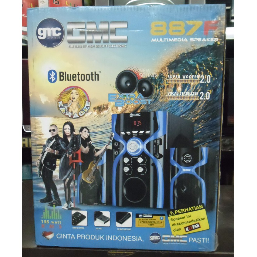 Speaker GMC 887F BLUETOOTH USB KARAOKE
