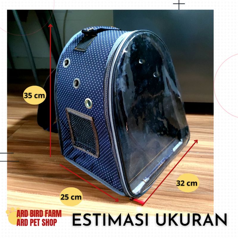 Tas kucing pet cargo transparan astronot ransel gendong tas hewan 3 in 1 tas anjing musang reptil 2 in 1 anti cakar waterproof anti air kecil