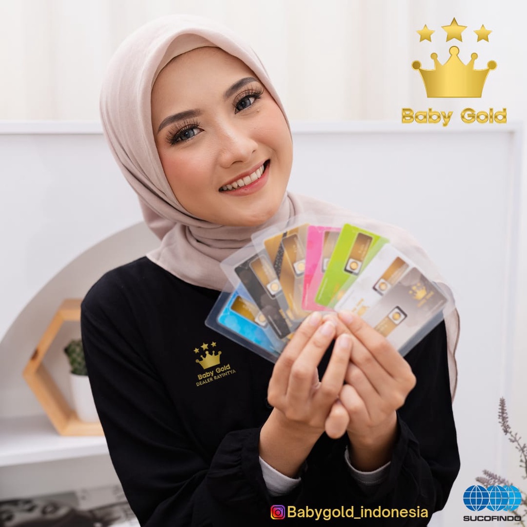 [NEW BG HITAM 0.05 GRAM] LM Logam Mulia 24 Karat 0.05 gram Babygold Mini gold Minigram Emas Kecil Dealer Resmi Babygold Hitam 0.05 gram Bandung Logam Mulia Babygold Donsop