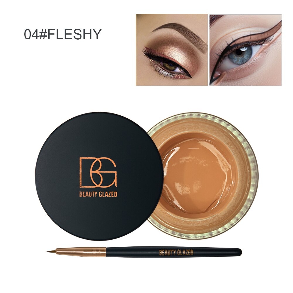 Beauty Glazed Eyeliner Gel Fixline Waterproof Longlasting Eyeliner Beauty Glazed Eyeliner Fixline Beauty Glazed