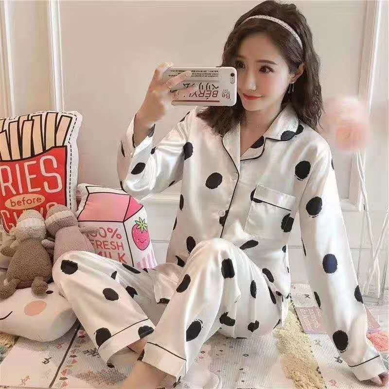 Piyama satin import / baju tidur wanita / satin / pyjamas import / baju tidur satin pp