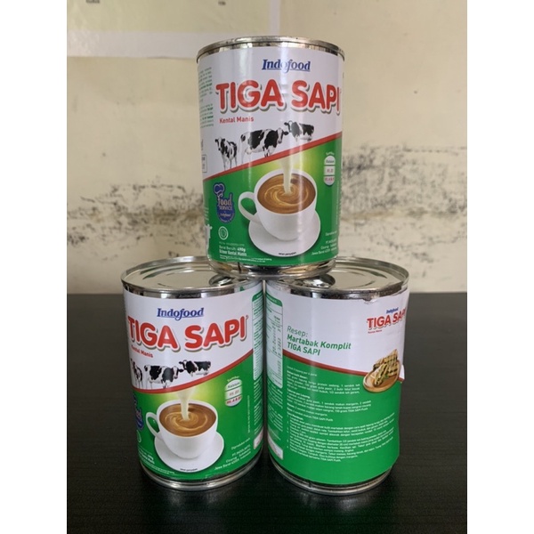 

Susu Kental Manis Tiga Sapi 490gr / Krimer Kental Manis Tiga Sapi 490gr