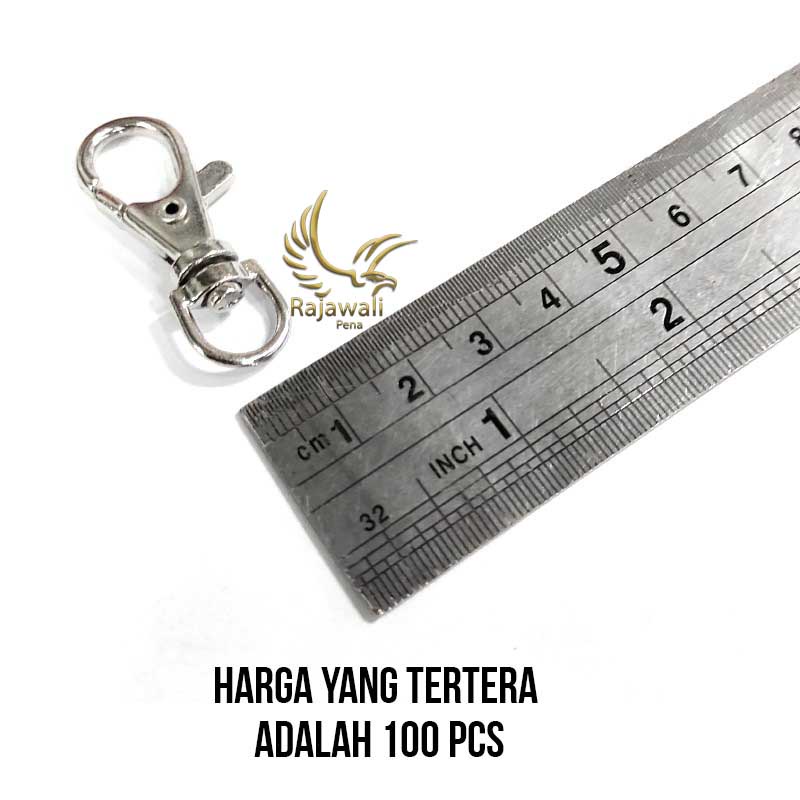 

Pengait gantungan lanyard tali id card besi cantelan id card 1cm tebal isi 100 pcs