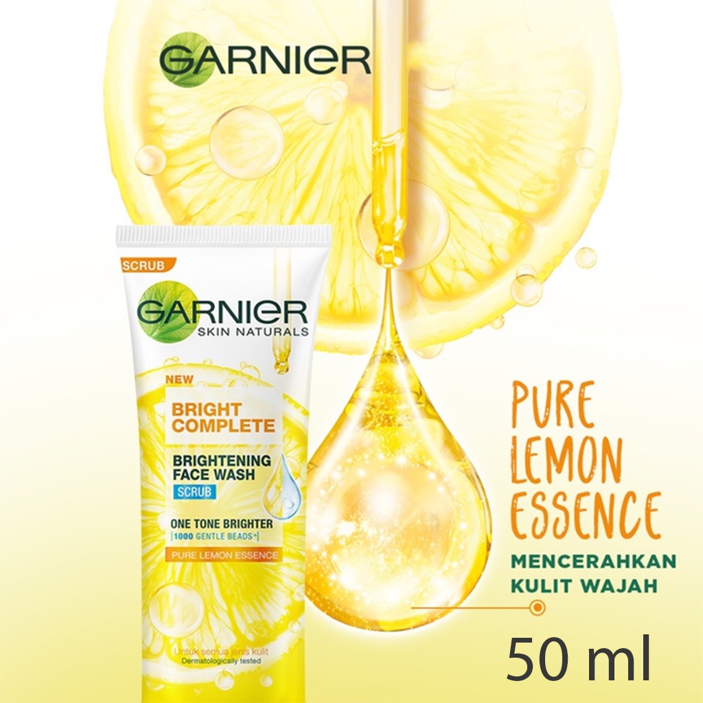 ❤️Glamouroseshop❤️Garnier Bright Complete / Light Complete White Speed Brightening Scrub Cleanser Foam Skin Care 50 ml