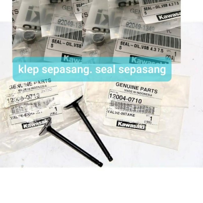 Klep set dan seal klep set Zx130 blitz original kawasaki KGP
