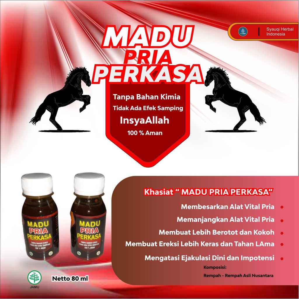 

Madu Pria Perkasa Solusi Herbal Pria Kuat dan Tahan Lama 80 ml