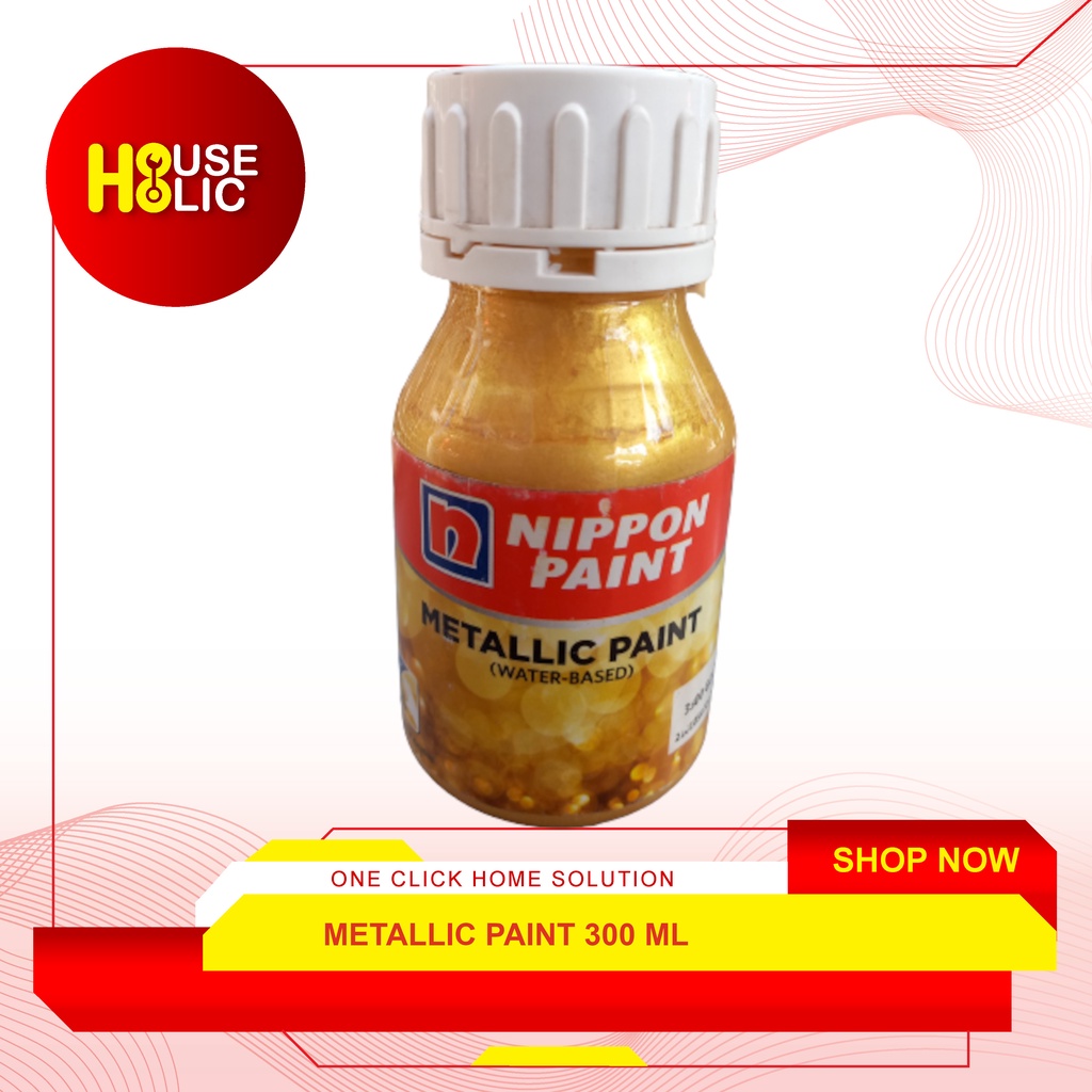 Metallic Paint 300 ML Water Based Metalic Beton Kayu Besi Nippon Paint