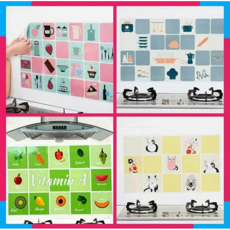 Sticker Dapur anti minyak Dinding Wallsticker