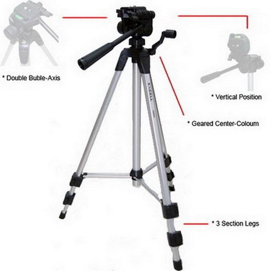 Tripod Excell EX-380 for DSLR MIRORRLESS ACTION CAM HP