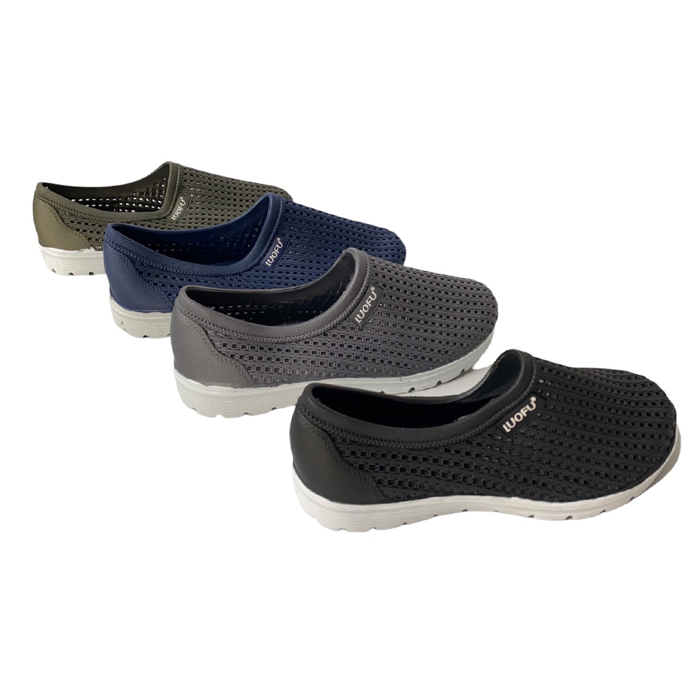 LUOFU Sepatu Jelly Shoes Pria 1618