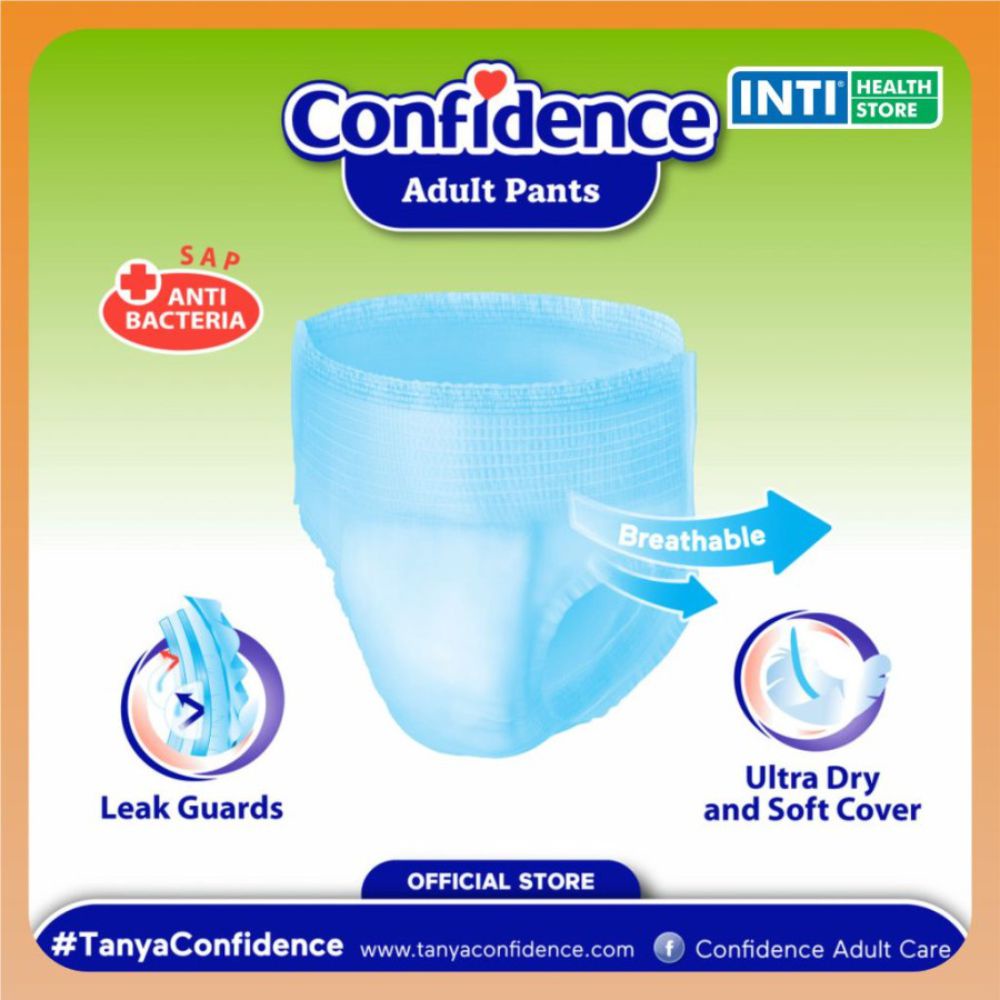 Confidence | Adult Pants L 10 | Popok Celana Dewasa | Diapers Dewasa