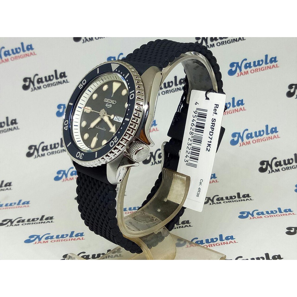 Seiko 5 Sports SRPD71K2 Automatic Blue Dial - Jam Tangan Pria SRPD71