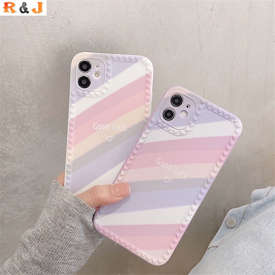 Soft Case TPU Motif Pelangi Untuk Xiaomi Poco X3 Pro X3NFC M3Pro F3 Redmi 10 9A 9C Note10S Note10 5G Note9S Note9 Note8