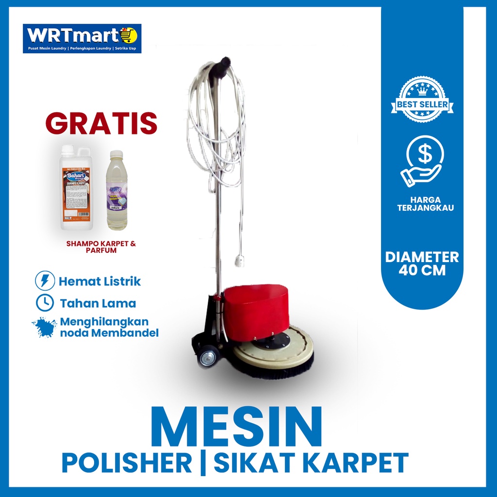 Jual Mesin Polisher Alat Sikat Karpet Laundry rakitan Murah Daya