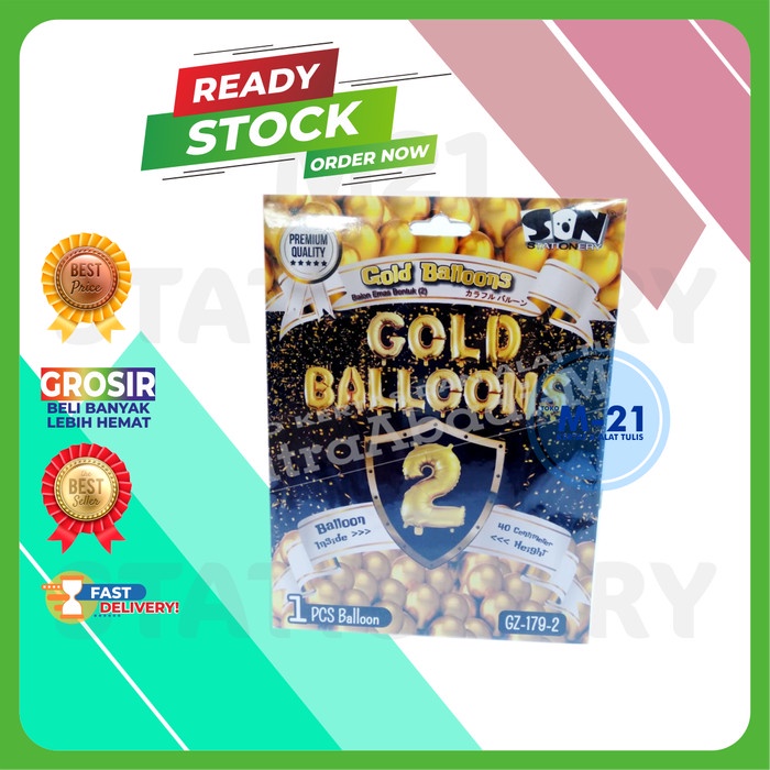 

BALON ANGKA 2 GOLD
