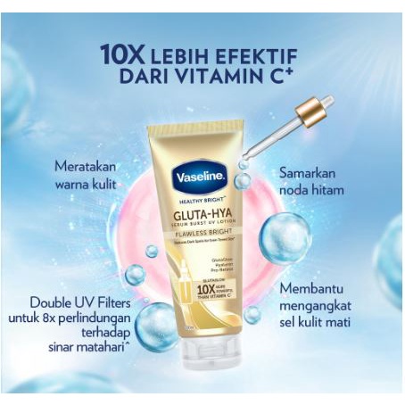 VASELINE HEALTHY BRIGHT GLUTA-HYA SERUM BURST UV LOTION 200ML