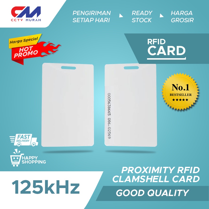 KARTU RFID 125GHz TEBAL |KARTU BERLUBANG RFID PROXIMITY 125GHz