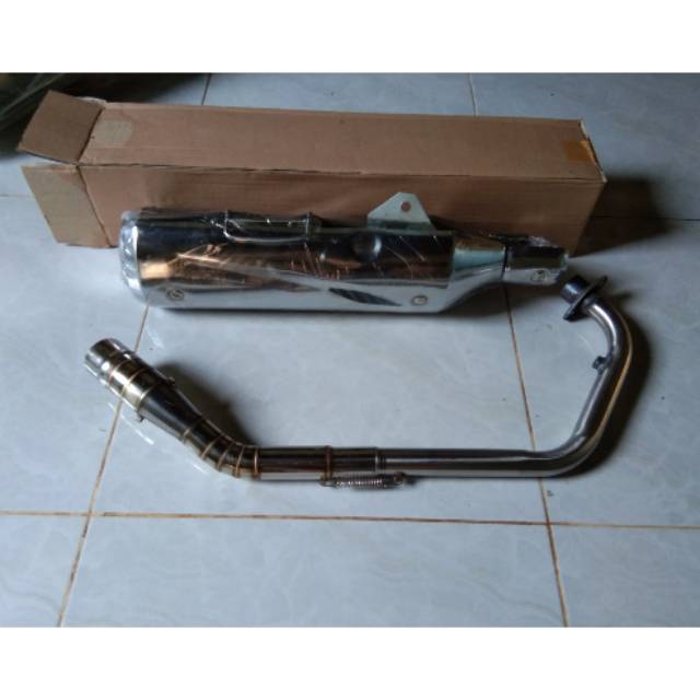 Knalpot Tiger Revo Bobokan For Tiger Mp Vixion Cbr Leher Stenlis Shopee Indonesia