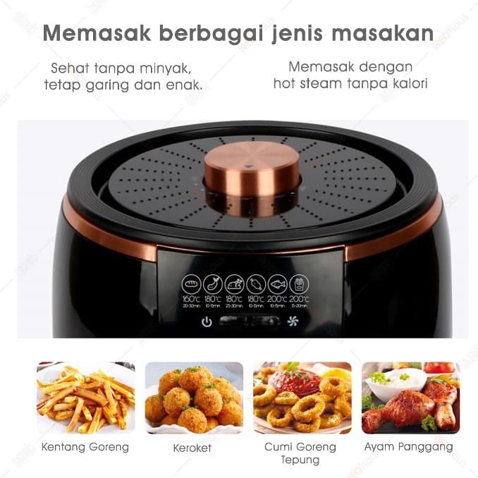 Air Fryer Stylies By Neohaus Menggoreng Tanpa Minyak Original Shopee Indonesia