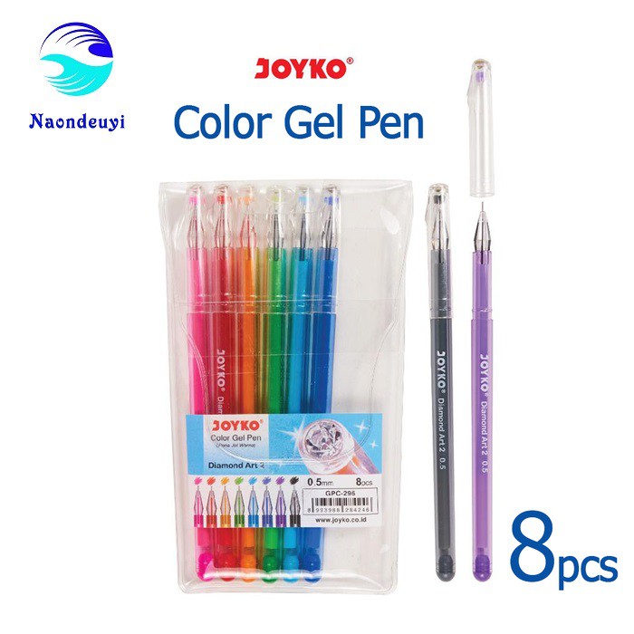 

Pulpen Gel Color Gel Pen 8 Warna JOYKO GPC-296 Diamond Art