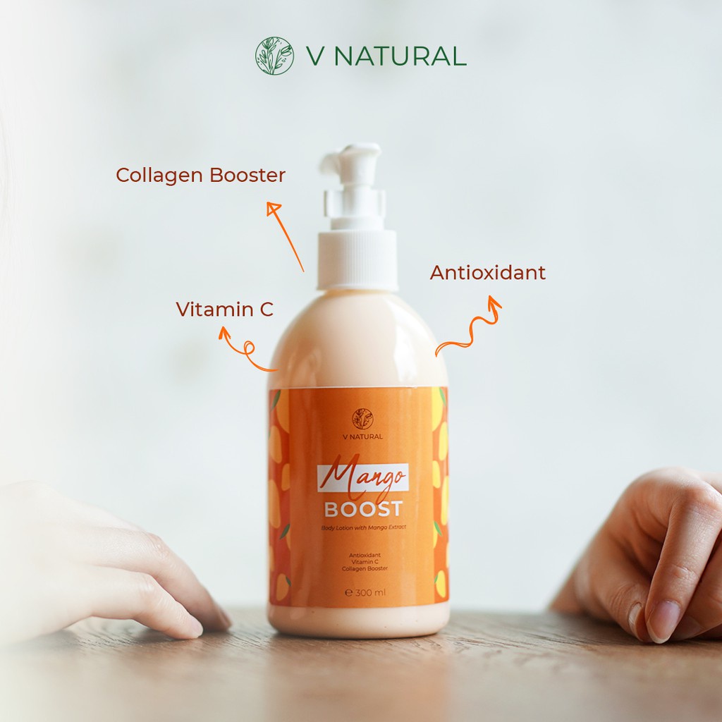 ✨ AKU MURAH ✨V NATURAL Body Lotion Mango Boost 300ml