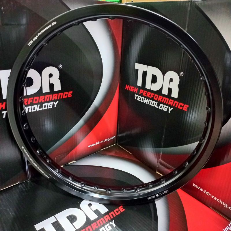 Velg TDR ring 17 36 hole silver brown titanium black 160/185-17